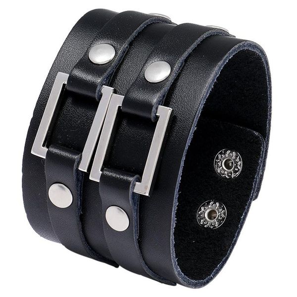 men wide geometry retro punk leather buckle charms wrap bangle wristbands women vintage rock biker jewelry gift charm bracelet bracelets, Golden;silver
men wide geometry retro punk leather buckle charms wrap bangle wristbands women vintage rock biker jewelry gift charm bracelet bracelets, Golden;silver
