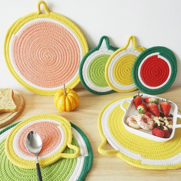 mats & pads home kitchen table fruit series round cotton rope woven mat plate heat insulation cup pan
mats & pads home kitchen table fruit series round cotton rope woven mat plate heat insulation cup pan