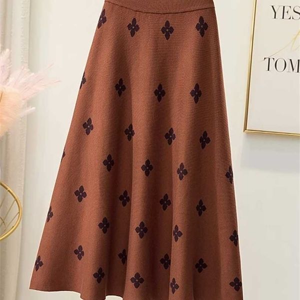 tigena women knitted midi skirt with floral print fall winter vintage casual a line high waist long female lady 211214, Black
tigena women knitted midi skirt with floral print fall winter vintage casual a line high waist long female lady 211214, Black