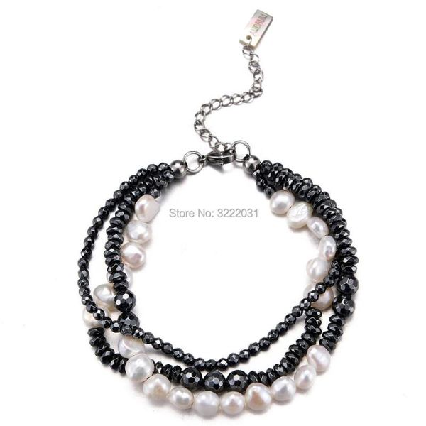 charm bracelets women white freshwater pearls for natural stones beaded jewelry stainless steel pearl strands hand, Golden;silver
charm bracelets women white freshwater pearls for natural stones beaded jewelry stainless steel pearl strands hand, Golden;silver