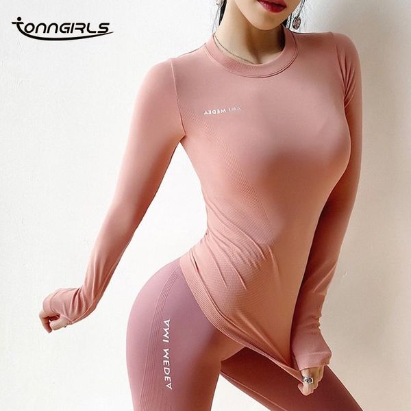 tonngirls quick dry yoga long sleeve workout for women fitness gym breathable shirt sport sportswear pink outfits, White;red 
tonngirls quick dry yoga long sleeve workout for women fitness gym breathable shirt sport sportswear pink outfits, White;red