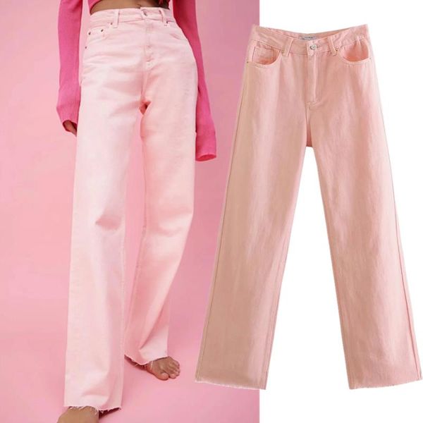 women's jeans withered mom woman england high street vintage solid pink burrs straight loose waist boyfriend for women, Blue
women's jeans withered mom woman england high street vintage solid pink burrs straight loose waist boyfriend for women, Blue