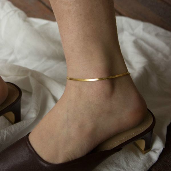 caraquet super thin flat blade snake chain anklets minimalist delicate golden metal anklet for women trendy new jewelry gift, Red;blue
caraquet super thin flat blade snake chain anklets minimalist delicate golden metal anklet for women trendy new jewelry gift, Red;blue