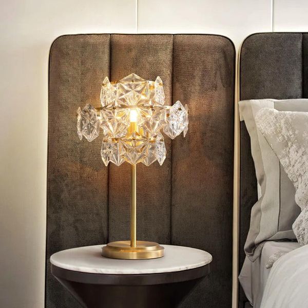 table lamps all copper post-modern crystal lamp bedside bedroom romantic warm decoration creative simple living room study
table lamps all copper post-modern crystal lamp bedside bedroom romantic warm decoration creative simple living room study