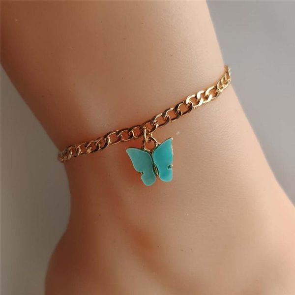 anklets simple metal chain ladies anklet bracelets acrylic butterfly pendant for women summer geometric foot beach party jewelry, Red;blue
anklets simple metal chain ladies anklet bracelets acrylic butterfly pendant for women summer geometric foot beach party jewelry, Red;blue