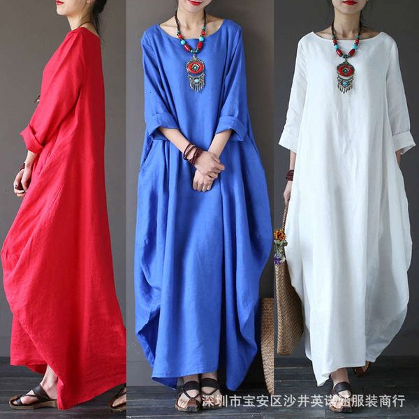 loose casual round dresses neck mid sleeve irregular with long swing skirt, Black;gray
loose casual round dresses neck mid sleeve irregular with long swing skirt, Black;gray
