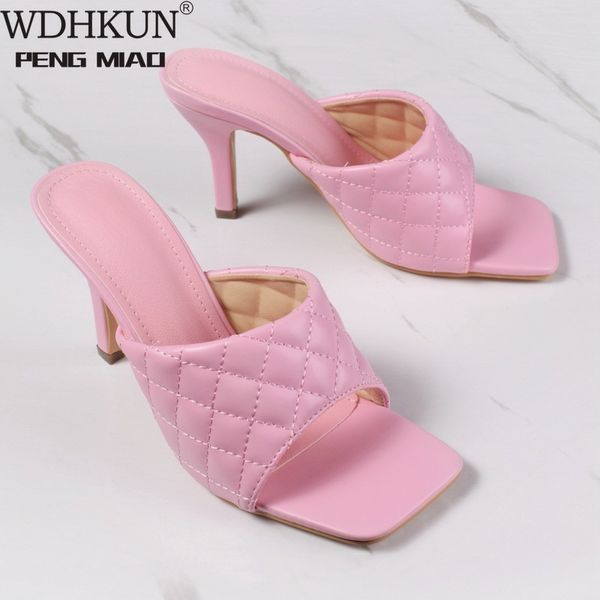 slippers summer women 2021 fashion brand sandals high heels vintage square toe candy color slipper ladies slip on slides yh5n, Black
slippers summer women 2021 fashion brand sandals high heels vintage square toe candy color slipper ladies slip on slides yh5n, Black