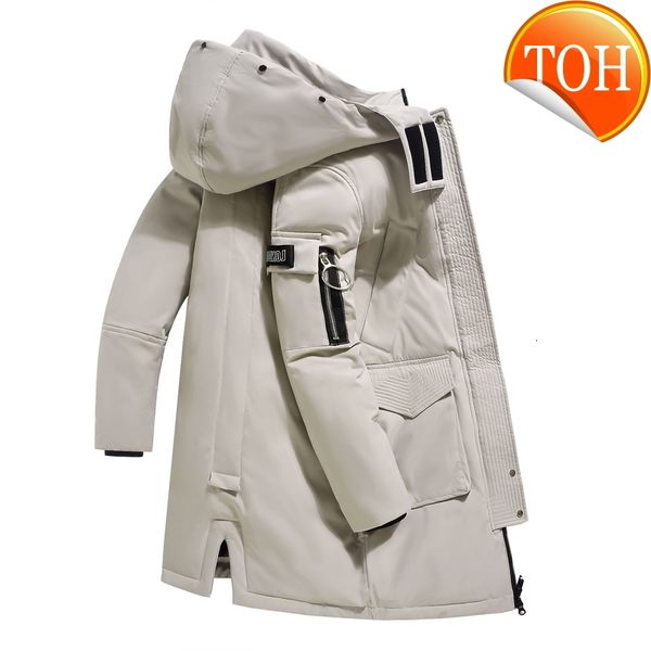 long down jacket men 2021 winter men's s 90% white duck coat windproof camouflage overcoat hooded, Black
long down jacket men 2021 winter men's s 90% white duck coat windproof camouflage overcoat hooded, Black