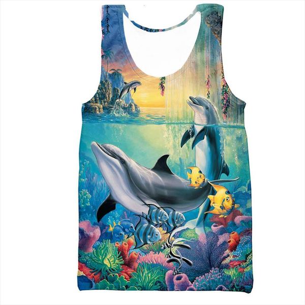 sea world dolphin vest mens men women fashion cool 3d printed summer casual harajuku style streetwear, White;black
sea world dolphin vest mens men women fashion cool 3d printed summer casual harajuku style streetwear, White;black