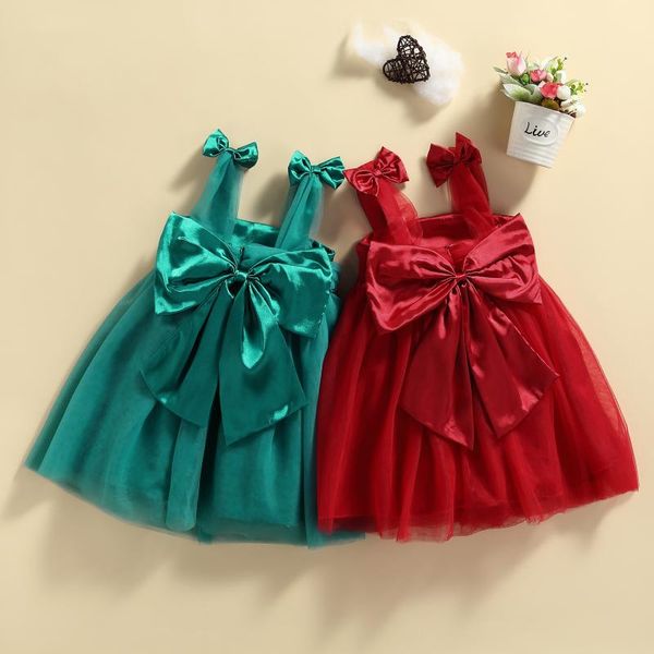 girl's dresses baby girls christmas summer dress big bowknot backless tulle solid color square neck party princess, Red;yellow
girl's dresses baby girls christmas summer dress big bowknot backless tulle solid color square neck party princess, Red;yellow