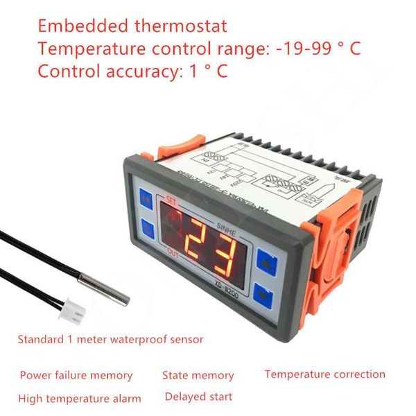 smart home control digital intelligent temperature controller cold storage adjustable thermostat greenhouse farming xd-w200
smart home control digital intelligent temperature controller cold storage adjustable thermostat greenhouse farming xd-w200