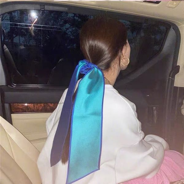 scarve song yanfei's same long french accsori, feminine decoration, silk scarf, hair band, small strip scarf, Blue;gray
scarve song yanfei's same long french accsori, feminine decoration, silk scarf, hair band, small strip scarf, Blue;gray