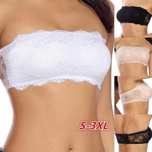 bras invisible strapless lace bralette underwear vest ladies tank lingerie up women padded breathable push bra cr d7n9, Red;black
bras invisible strapless lace bralette underwear vest ladies tank lingerie up women padded breathable push bra cr d7n9, Red;black