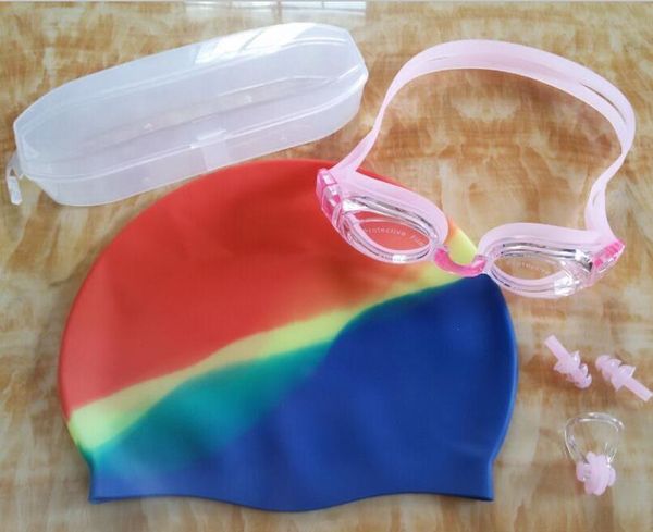 4pcs in anti-fog silicone swimming goggles waterproof cap nose clip soft earplug caps
4pcs in anti-fog silicone swimming goggles waterproof cap nose clip soft earplug caps