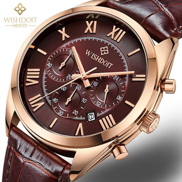 wristwatches wishdoit luxury men's watches classic retro waterproof large dial leather quartz watch men clock relogio masculino, Slivery;brown
wristwatches wishdoit luxury men's watches classic retro waterproof large dial leather quartz watch men clock relogio masculino, Slivery;brown