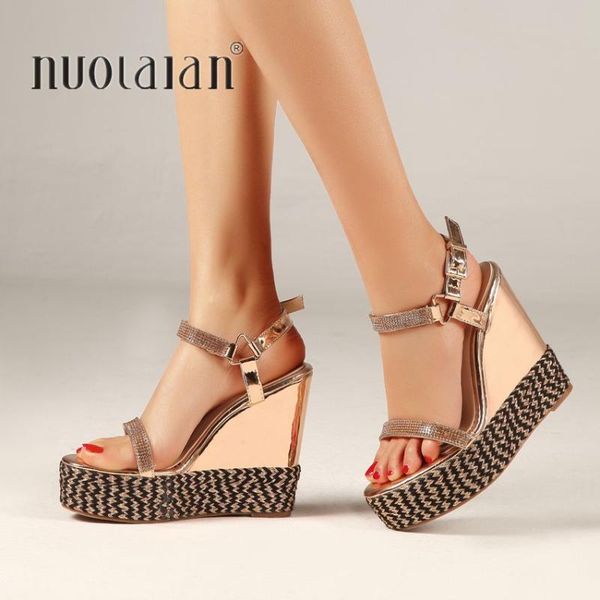 summer women platform sandals ankle strap wedge espadrilles high heels casual shoes woman gold silver, Black
summer women platform sandals ankle strap wedge espadrilles high heels casual shoes woman gold silver, Black