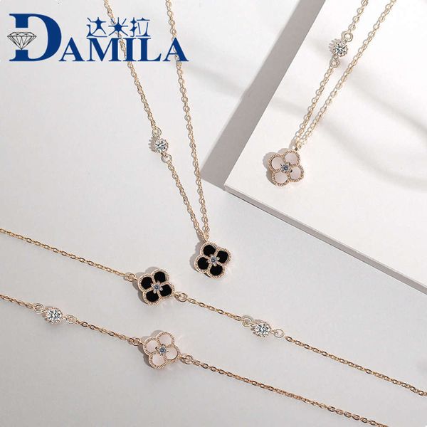 Double sided clover set S925 Sterling Silver Fashion Jewelry Bracelet Necklace, Black
Double sided clover set S925 Sterling Silver Fashion Jewelry Bracelet Necklace, Black