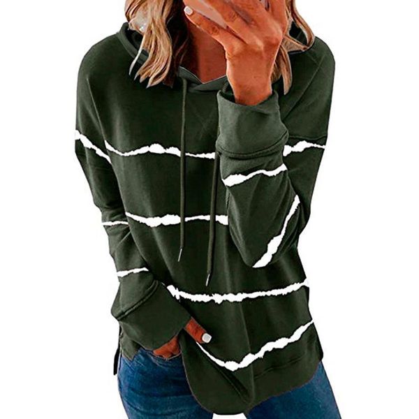 women's hoodies & sweatshirts striped printed women long sleeve plus size hooded sweatshirt ladies casual oversized hoodie pullover blu, Black
women's hoodies & sweatshirts striped printed women long sleeve plus size hooded sweatshirt ladies casual oversized hoodie pullover blu, Black