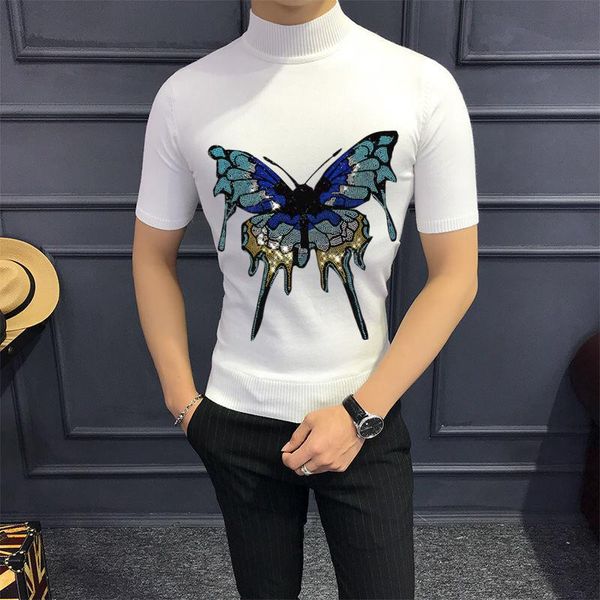 men's sweaters men sweater short-sleeved comfortable knitted sitting crop t-shirt casual high stretch wool spring solid color diamond, White;black
men's sweaters men sweater short-sleeved comfortable knitted sitting crop t-shirt casual high stretch wool spring solid color diamond, White;black