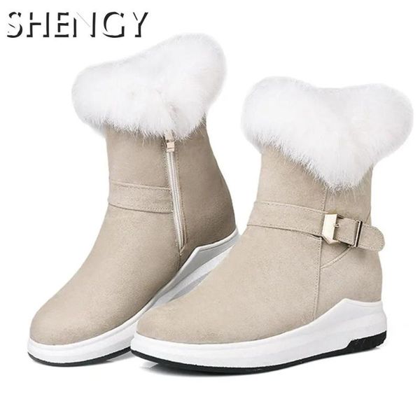 boots winter fashion women snow solid color ladies zipper height increasing furry shoes outdoor casual booties females, Black
boots winter fashion women snow solid color ladies zipper height increasing furry shoes outdoor casual booties females, Black