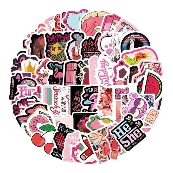 72pcs cute cartoon pink stickers for notebooks helmet suitcase computer bike motorcycle adesivos aesthetic waterproof sticker gift wrap
72pcs cute cartoon pink stickers for notebooks helmet suitcase computer bike motorcycle adesivos aesthetic waterproof sticker gift wrap