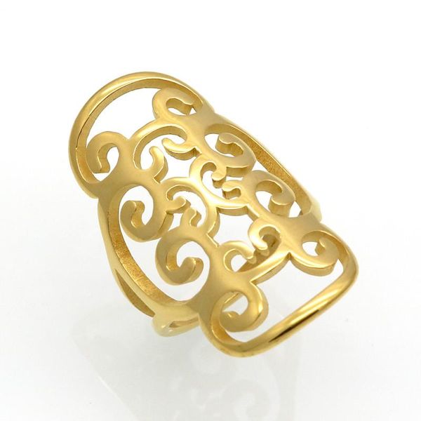 cluster rings fashion gold color stainless steel for women big petals design exaggerated rring jewelry wholesale, Golden;silver
cluster rings fashion gold color stainless steel for women big petals design exaggerated rring jewelry wholesale, Golden;silver