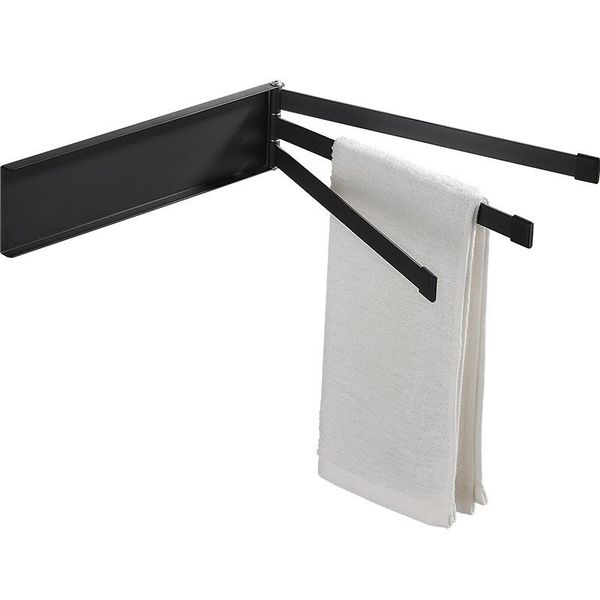 towel racks perforation-three-bar rotating folding rack wall-mounted bathroom black/white
towel racks perforation-three-bar rotating folding rack wall-mounted bathroom black/white