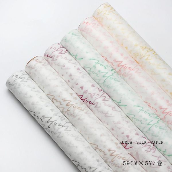 59cmx5yards english korea silk paper bouquet packaging gift packing papers wedding valentine's day flower wrapping other arts and craft
59cmx5yards english korea silk paper bouquet packaging gift packing papers wedding valentine's day flower wrapping other arts and craft