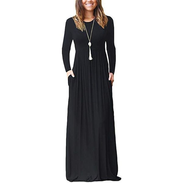 casual dresses winter maxi dress women fashion long sleeve round neck plus size autumn clothes vestido, Black;gray
casual dresses winter maxi dress women fashion long sleeve round neck plus size autumn clothes vestido, Black;gray