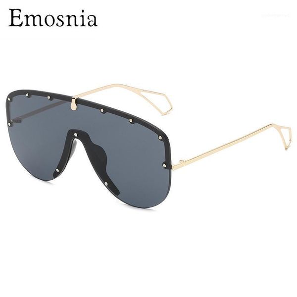 oversized gradient one piece sunglasses men women 2021 fashion metal shades designer personality eyewear uv400, White;black
oversized gradient one piece sunglasses men women 2021 fashion metal shades designer personality eyewear uv400, White;black