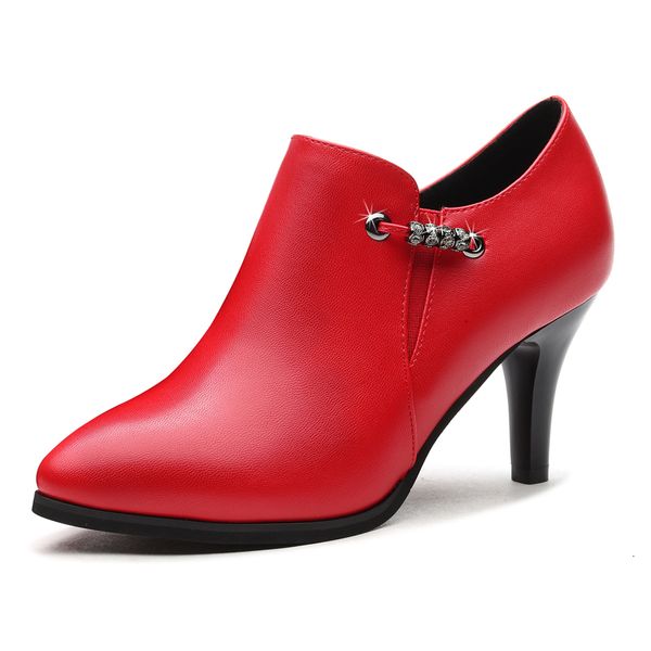 new pointed toe thin high heels women pumps leisure formal shoes fashion comfortable spring red wedding j0060, Black
new pointed toe thin high heels women pumps leisure formal shoes fashion comfortable spring red wedding j0060, Black