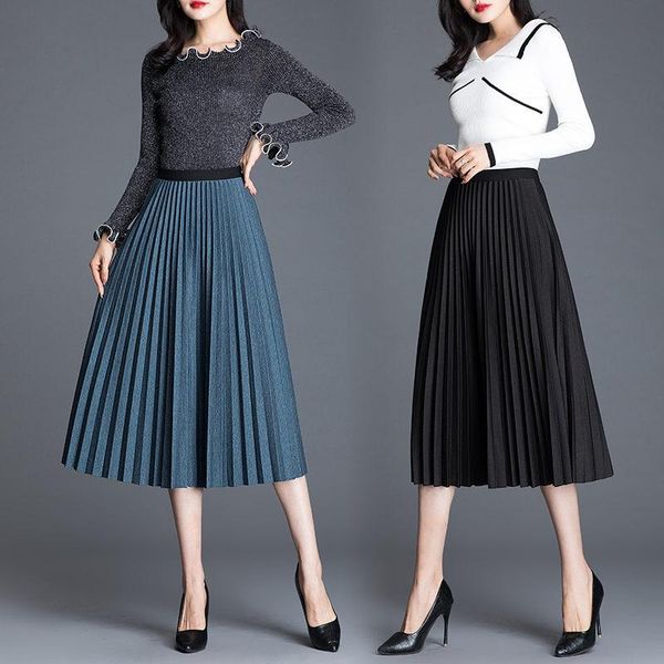umbrella skirt autumn and winter women's a-line organ pleated mid-length 2021 elastic waist fashion elegant jupe y521 skirts, Black
umbrella skirt autumn and winter women's a-line organ pleated mid-length 2021 elastic waist fashion elegant jupe y521 skirts, Black