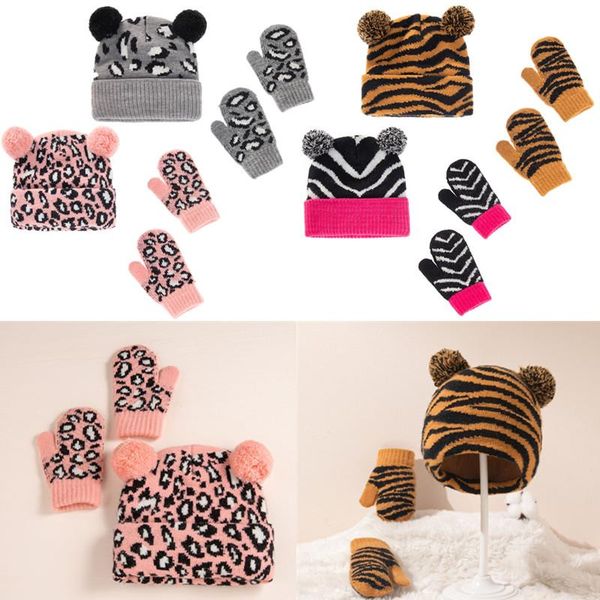 caps & hats leopard tiger pattern children hat gloves kit jacquard wool winter warm baby bonnet fluffy hairballs born beanie cap, Yellow
caps & hats leopard tiger pattern children hat gloves kit jacquard wool winter warm baby bonnet fluffy hairballs born beanie cap, Yellow