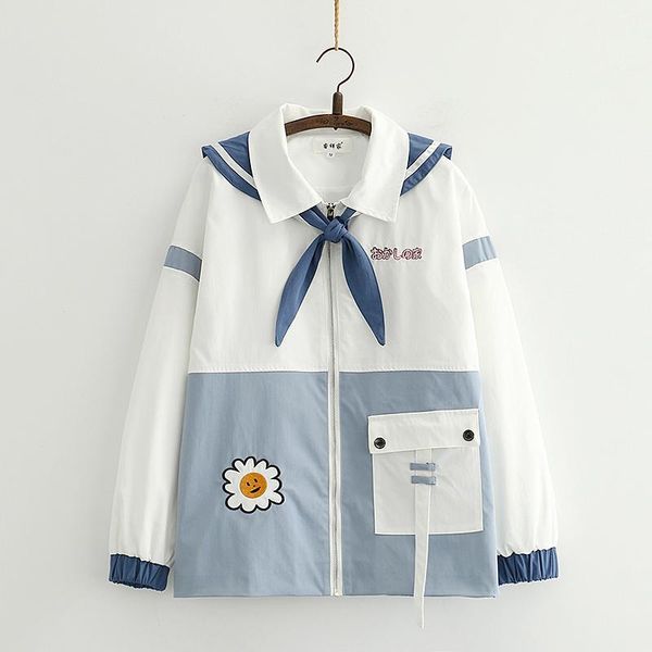 women's trench coats spring japanese soft girl kawaii letter embroideried long sleeve coat casual warm loose navy neck zipper patchwork, Tan;black
women's trench coats spring japanese soft girl kawaii letter embroideried long sleeve coat casual warm loose navy neck zipper patchwork, Tan;black
