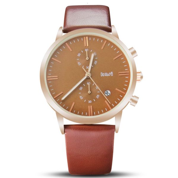 kasi sells men's waterproof quartz watch fashion business real five needle machine, Slivery;brown
kasi sells men's waterproof quartz watch fashion business real five needle machine, Slivery;brown