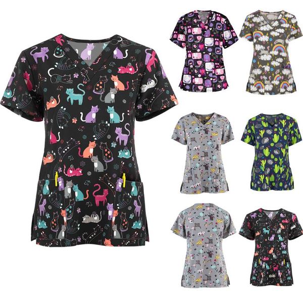 women's t-shirt s-xxxl women animal print casual short sleeve v-neck carer t shirt 2021 comfortable and stylish fashion, White
women's t-shirt s-xxxl women animal print casual short sleeve v-neck carer t shirt 2021 comfortable and stylish fashion, White
