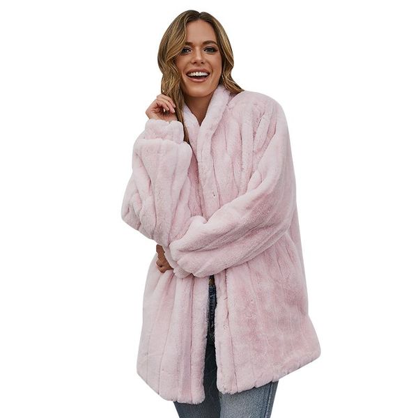 women's fur & faux coat women o-neck full sleeve loose natural wholeskin jacket 2021 winter ladies solid warm outwear female cx2246, Black
women's fur & faux coat women o-neck full sleeve loose natural wholeskin jacket 2021 winter ladies solid warm outwear female cx2246, Black