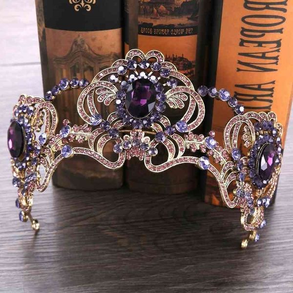 beauty crystal baroque purple princess crown tiaras magnificent rhinestone diadem for bride hairbands wedding hair accessories, Black;brown
beauty crystal baroque purple princess crown tiaras magnificent rhinestone diadem for bride hairbands wedding hair accessories, Black;brown