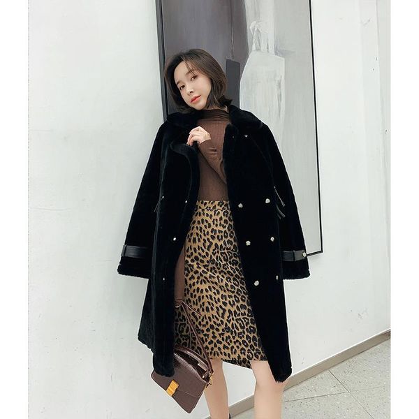 women's fur & faux natural sheep shearling winter coat women real jacket for womens clothing 2021 manteau femme yy755, Black
women's fur & faux natural sheep shearling winter coat women real jacket for womens clothing 2021 manteau femme yy755, Black