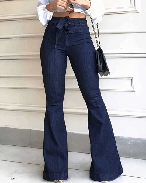 tie waist butt lifting women flared jeans high baggy elastic hip lift lady pluse size wide leg pants mom, Blue
tie waist butt lifting women flared jeans high baggy elastic hip lift lady pluse size wide leg pants mom, Blue