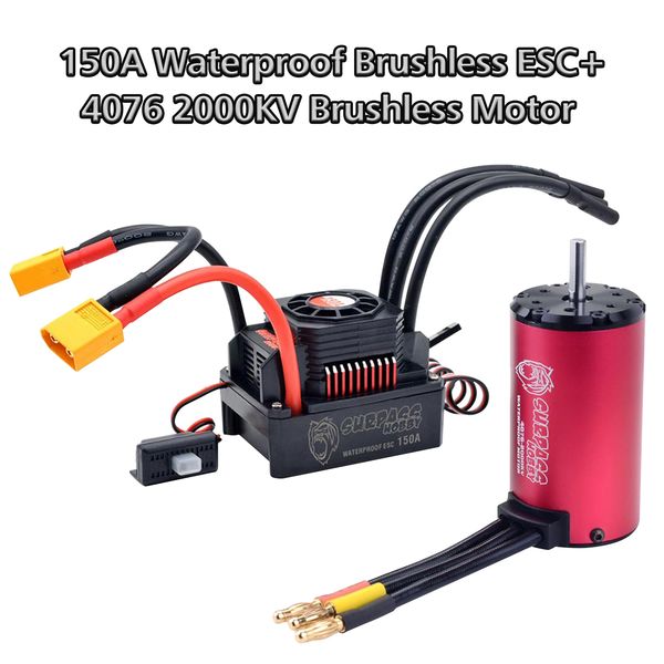 2000 kv 4076/ 3100 kv 3650 brushless motor waterproof 150a brushless esc with bec xt60 plug for 1/8 rc car accessories
2000 kv 4076/ 3100 kv 3650 brushless motor waterproof 150a brushless esc with bec xt60 plug for 1/8 rc car accessories