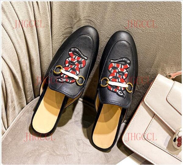 women's fashion leather shoes outdoor flat muller casual slippers female lazy loafers half sandals and, Black
women's fashion leather shoes outdoor flat muller casual slippers female lazy loafers half sandals and, Black