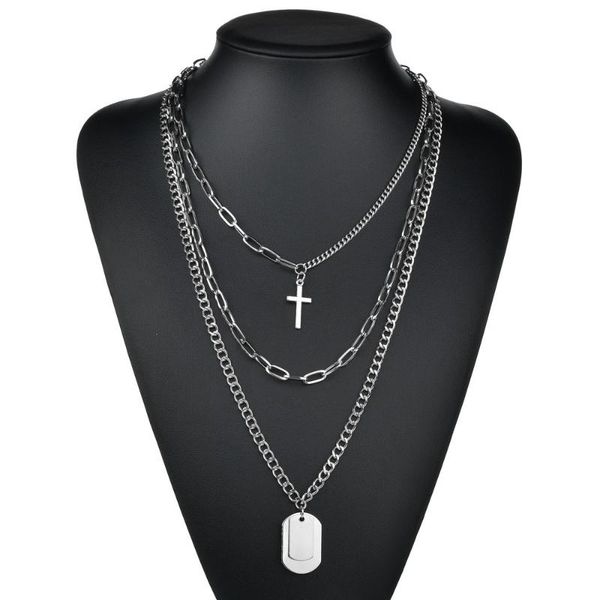 japan and south korea personality necklace female street hip-hop jumping student multi-layer simple sweater chain net red cool w pendant nec, Silver
japan and south korea personality necklace female street hip-hop jumping student multi-layer simple sweater chain net red cool w pendant nec, Silver