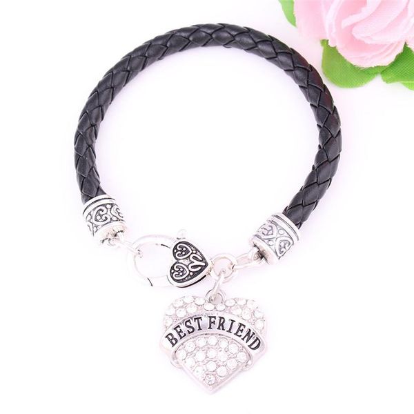 charm bracelets women bracelet bff leather chain good gift choose friend written heart pendant fascination zinc alloy drop, Golden;silver
charm bracelets women bracelet bff leather chain good gift choose friend written heart pendant fascination zinc alloy drop, Golden;silver