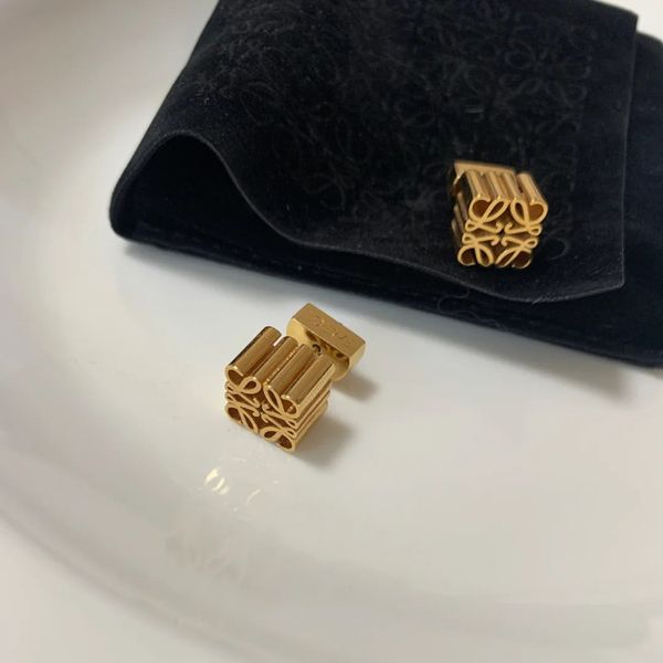 cuff stud earrings 21 square cool wind luo family hollow out geometric net red moon cake gold s925 silver needle, Golden
cuff stud earrings 21 square cool wind luo family hollow out geometric net red moon cake gold s925 silver needle, Golden