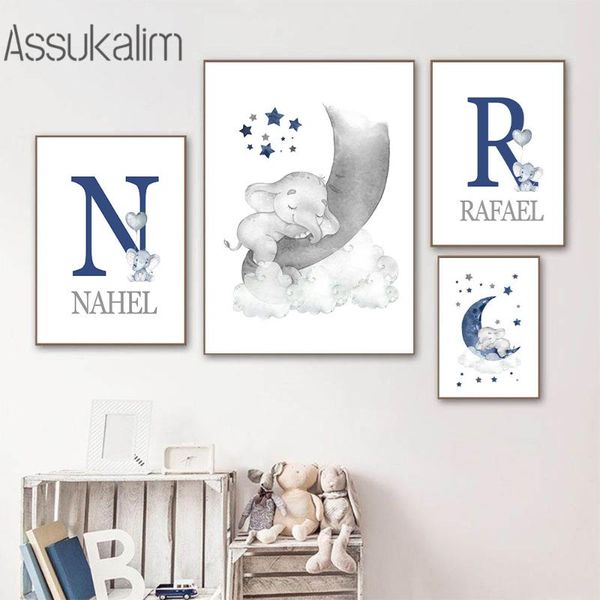 paintings boy custom name canvas posters nursery wall elephant poster star moon clouds prints nordic print babys room decoration
paintings boy custom name canvas posters nursery wall elephant poster star moon clouds prints nordic print babys room decoration