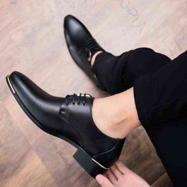 dress shoes spring and summer british style men's leisure super fiber leather business formal pointed versatile single 220223, Black
dress shoes spring and summer british style men's leisure super fiber leather business formal pointed versatile single 220223, Black