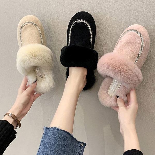 slippers 2021 fluffy furry home women indoor closed toe non-slip soft bottom slides winter warm plush flat ladies cotton shoes, Black
slippers 2021 fluffy furry home women indoor closed toe non-slip soft bottom slides winter warm plush flat ladies cotton shoes, Black