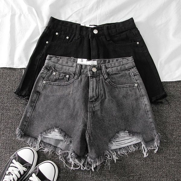 Women's Shorts Fitaylor Summer Women Wide Leg Hole Black Denim Casual Female Streetwear Loose Solid Color White Jeans SLE8, White;black
Women's Shorts Fitaylor Summer Women Wide Leg Hole Black Denim Casual Female Streetwear Loose Solid Color White Jeans SLE8, White;black