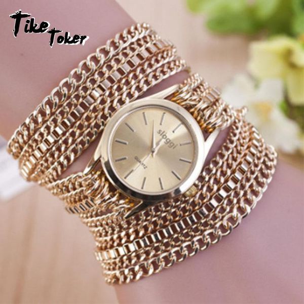 wristwatches tiek toker selling bracelet watches women fashion alloy coiled iron chain gold ladies casual quartz watch, Slivery;brown
wristwatches tiek toker selling bracelet watches women fashion alloy coiled iron chain gold ladies casual quartz watch, Slivery;brown